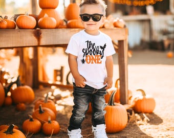 Spooky one shirt, Halloween first birthday boy, halloween ghost shirt, boy halloween shirt, baby halloween shirt, spooky kids shirt