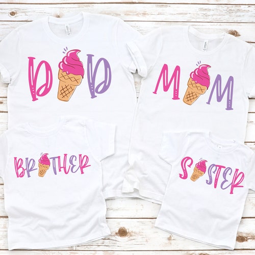 Family Ice Cream Birthday Shirts Ice Cream Shirt Ice Cream Etsy