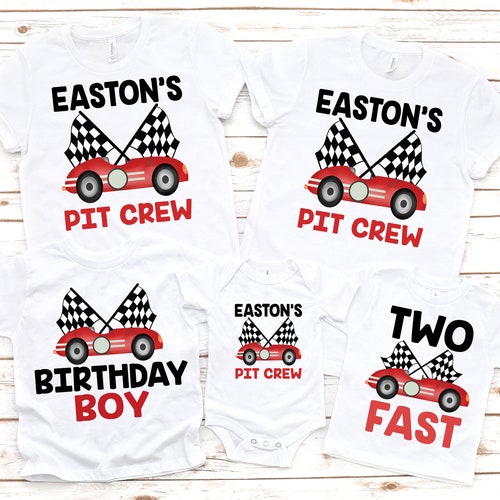 Family Race Car Birthday Shirts Racecar Birthday Shirt Etsy