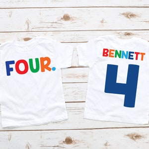 Boys four 4th birthday shirt boy, 4 year old birthday shirt, four birthday shirt, 4 birthday shirt, 4 year old birthday boy, four shirt