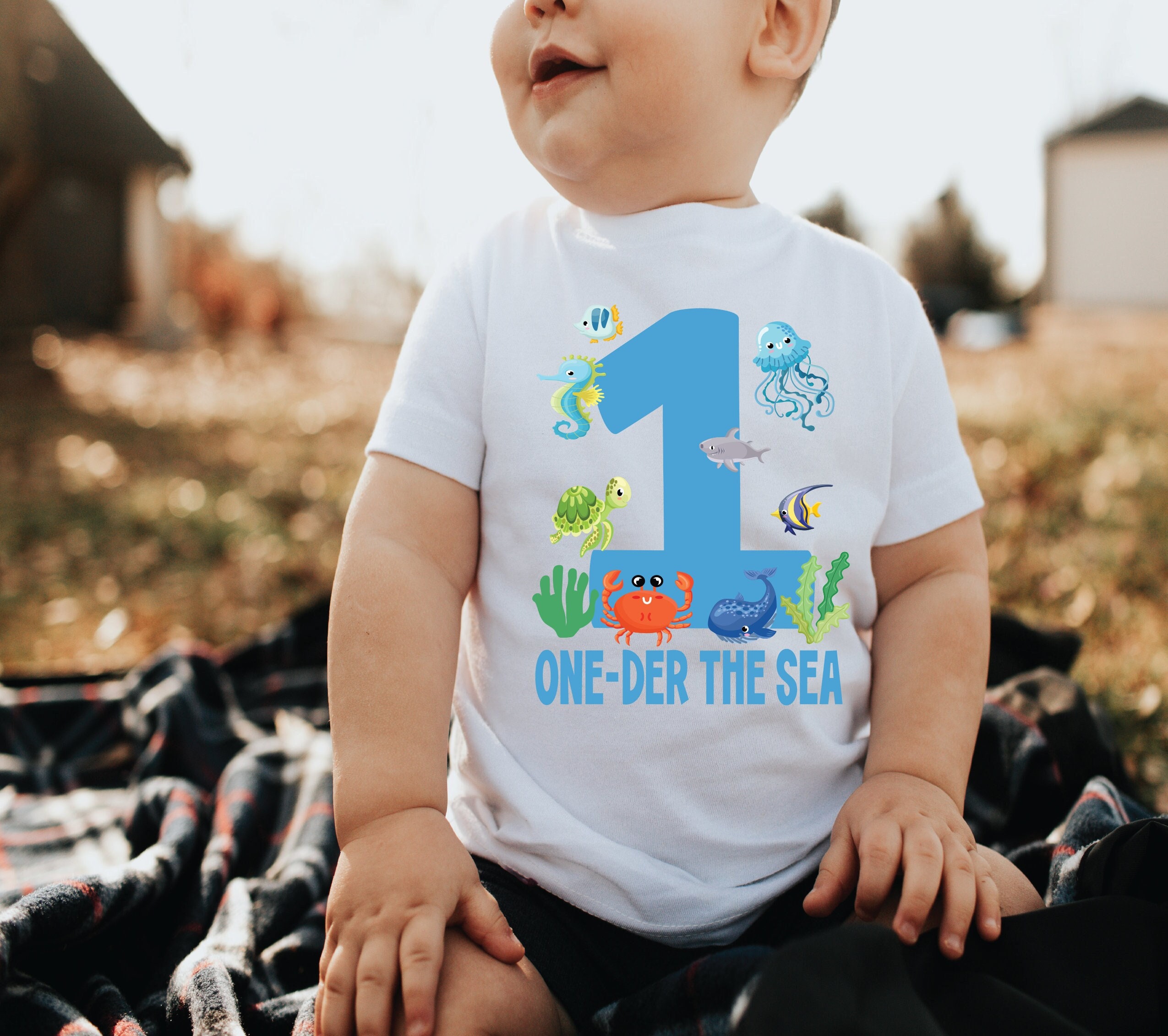 One-der the Sea Shirt, Under the Sea Shirt, Sea Aquarium Shirt, Sea Animal  Shirt, Under the Sea 1st , Boy Birthday Shirt, 1st Birthday Boy 