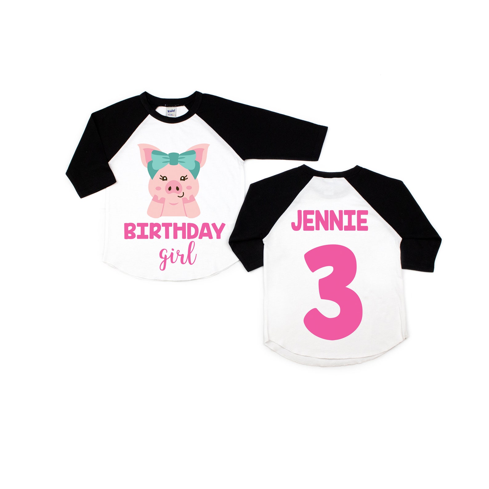 Pig Birthday Shirt Girl Birthday Shirt Girl Birthday Party Etsy