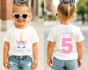 Unicorn birthday shirt, unicorn theme party, unicorn birthday outfit, personalized custom unicorn, unicorn shirt, pastel rainbow unicorn