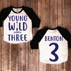 TeeStars Im Three Lets Party Cute 3rd Birthday Gift Toddler Kids T-Shirt