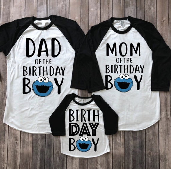 cookie monster birthday shirt