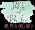 Add on to add name and or number to the back
