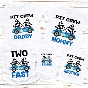 Family race car birthday shirts, racecar birthday shirt, matching racecar shirts , race car birthday party, race car t-shirt, pit crew