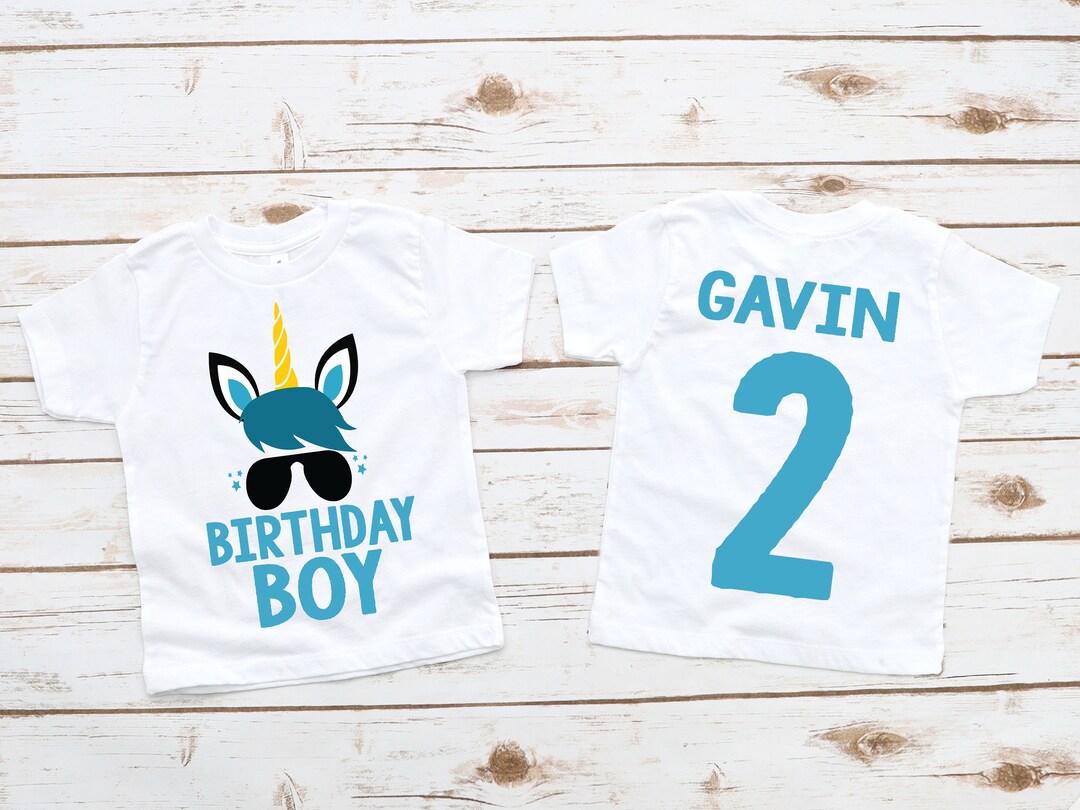 Birthday Boy Unicorn Shirt, Unicorn Birthday Party, Matching Unicorn