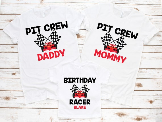 Family rocket tees Family birthday shirts Cars family shirt Pit crew shirts Race family shirt PA-TL_160605 Race car birthday shirt