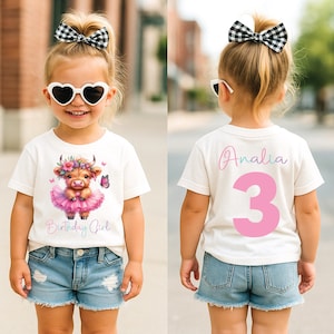 Highland Cow birthday shirt, Custom cow shirt, farm birthday, Country theme birthday party, moo moo I'm two, 2nd birthday shirt, Cute Cow