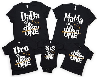 Wizard birthday shirt, wizard birthday party, the chosen one, boy birthday shirt , first birthday shirt, family the chosen one, 1st birthday