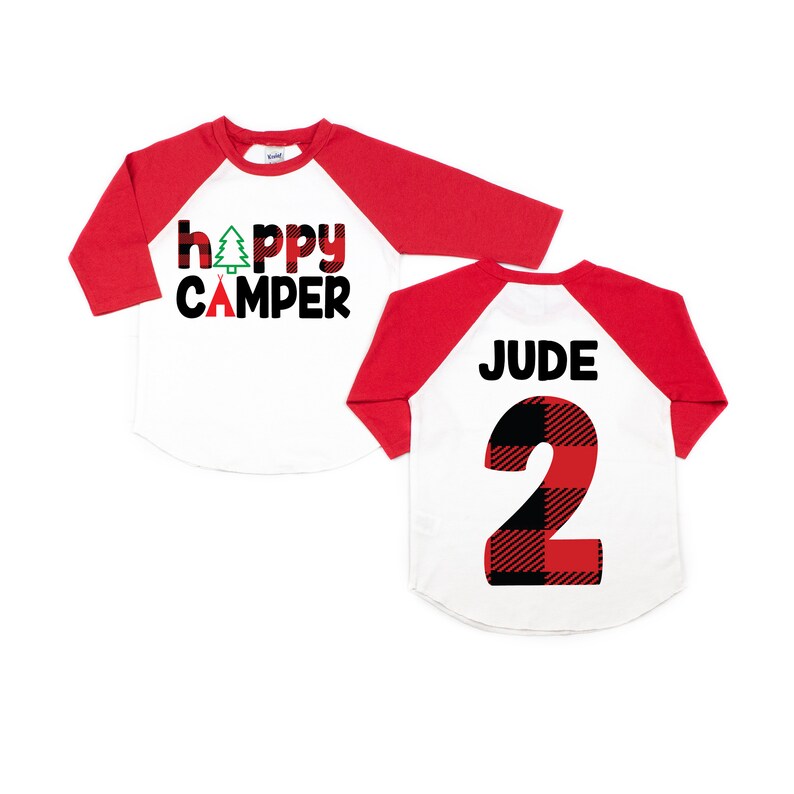 Happy Camper Birthday Shirt Camping Shirt Camping Theme Etsy