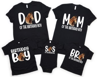 Horse boys birthday shirt, horse party, boy shirt, boy birthday shirt, toddler boy shirt ,horse birthday party, family birthday boy shirts