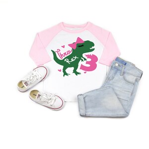 Three rex 3 rex girl dinosaur birthday shirt , 3 rex birthday shirt, girl dinosaur birthday shirt, 3rd birthday shirt, dinosaur birthday
