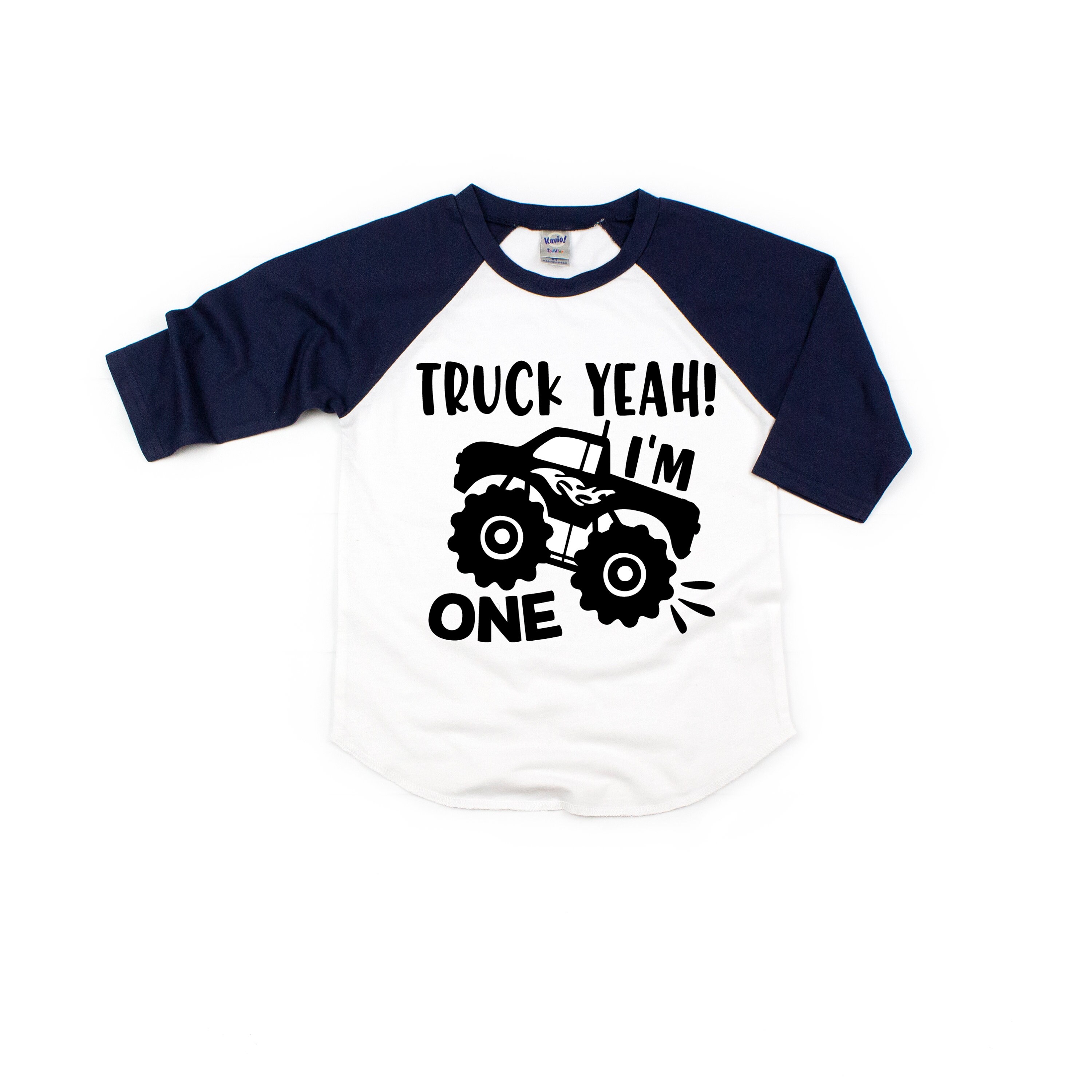 Monster truck boys truck yeah I'm one 1st first birthday | Etsy