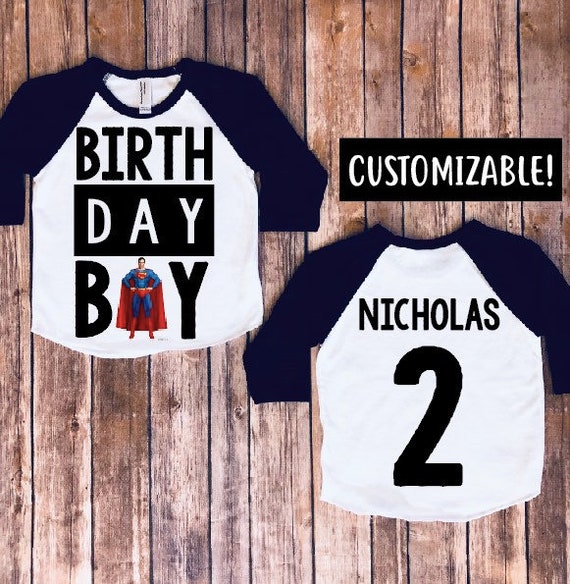 superman birthday shirt