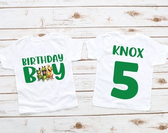 Frog birthday shirt, frog birthday, frog theme, frog party, frog shirt, reptile birthday shirt, boy birthday shirt, reptile shirt, frog tee