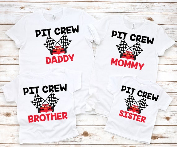 PA-TL_160605 Family birthday shirts Cars family shirt Pit crew shirts Race car birthday shirt Family rocket tees Race family shirt