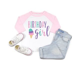 Ice Cream Birthday Shirt, Birthday Girl Shirt, Ice Cream Birthday Party, Ice cream birthday outfit, Ice Cream Shirt, Ice Cream Party Shirt