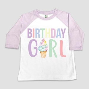 Ice Cream Birthday Shirt, Birthday Girl Shirt, Ice Cream Birthday Party, Ice cream birthday outfit, Ice Cream Shirt, Ice Cream Party Shirt