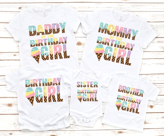 Ice Cream Cones Mommy Of The Birthday Sweetie T-Shirt Mom Ice Cream Cones Mommy Of The Birthday Sweetie T-Shirt Mom