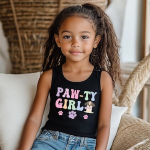 Let&#39;s pawty puppy birthday shirt, let&#39;s paw-ty, puppy birthday, dog birthday, puppy party, dog birthday party, pawty shirt, girl birthday