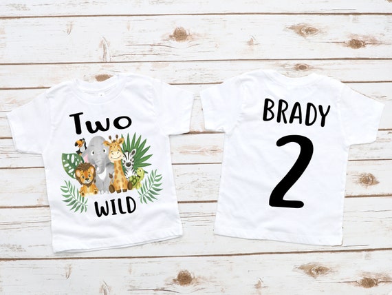 2 wild birthday shirt Clearance