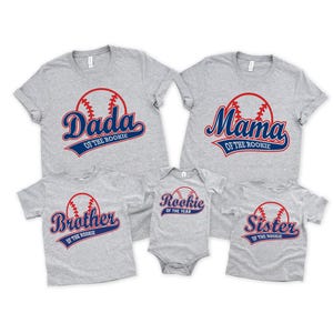 Rookie of the year family boys baseball 1ST birthday shirt, baseball birthday , baseball theme, baseball shirt, baseball party, sports shirt