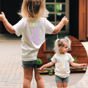 Girls un four gettable 4th birthday shirt, 4th birthday party, fourth birthday , rainbow shirt, custom birthday tank, cute girls shirt NATURAL