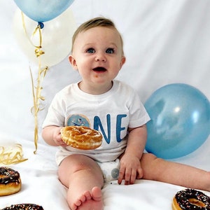 Donut 1st first birthday shirt,  first birthday shirt, donut birthday, donut party, birthday boy shirt, kids donut birthday shirt, 1st boy