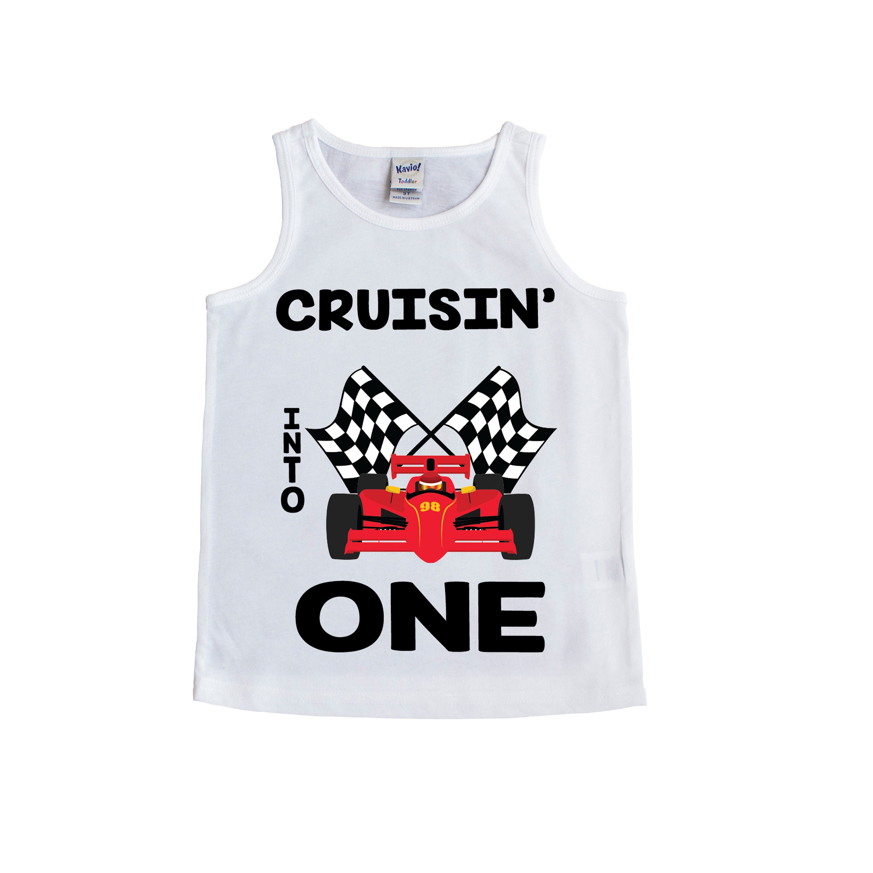 Cruisin' Into One Race Car 1st Birthday Shirt Racecar - Etsy