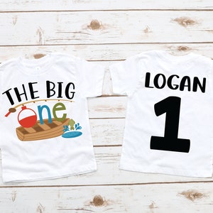 The big one, boys 1st birthday shirt, first birthday boy, 1st birthday shirt , the big one party, fishing birthday , fishing theme party
