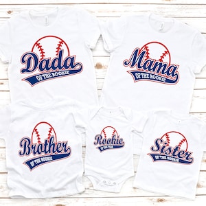 Rookie of the year family boys baseball 1ST birthday shirt, baseball birthday , baseball theme, baseball shirt, baseball party, sports shirt