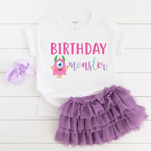 Girl monster birthday shirt, birthday girl shirt, girl birthday shirt, girl birthday, monster theme party, birthday girl, monster shirt