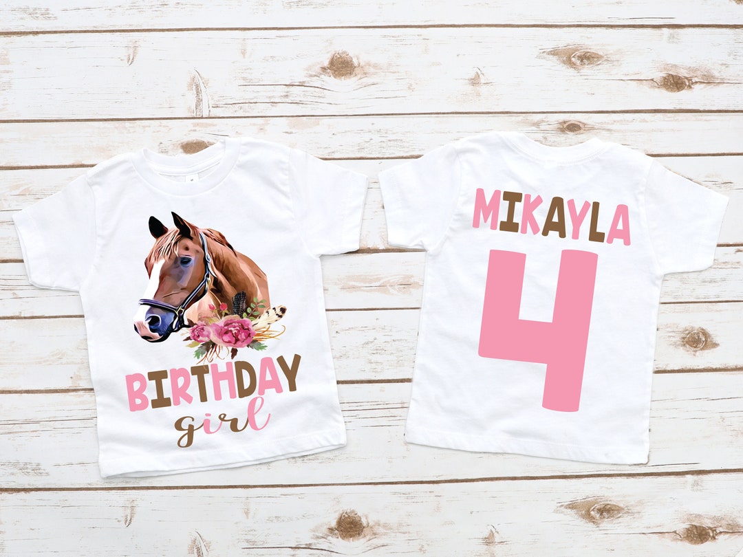 Kids 13th Birthday Horse Gift T-Shirt for 13 Year Old Girls