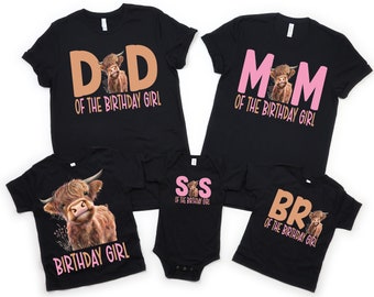Cow birthday shirt, highland cow shirt, farm birthday, cow theme birthday party, moo moo I'm two, 2nd birthday shirt, girl birthday shirt