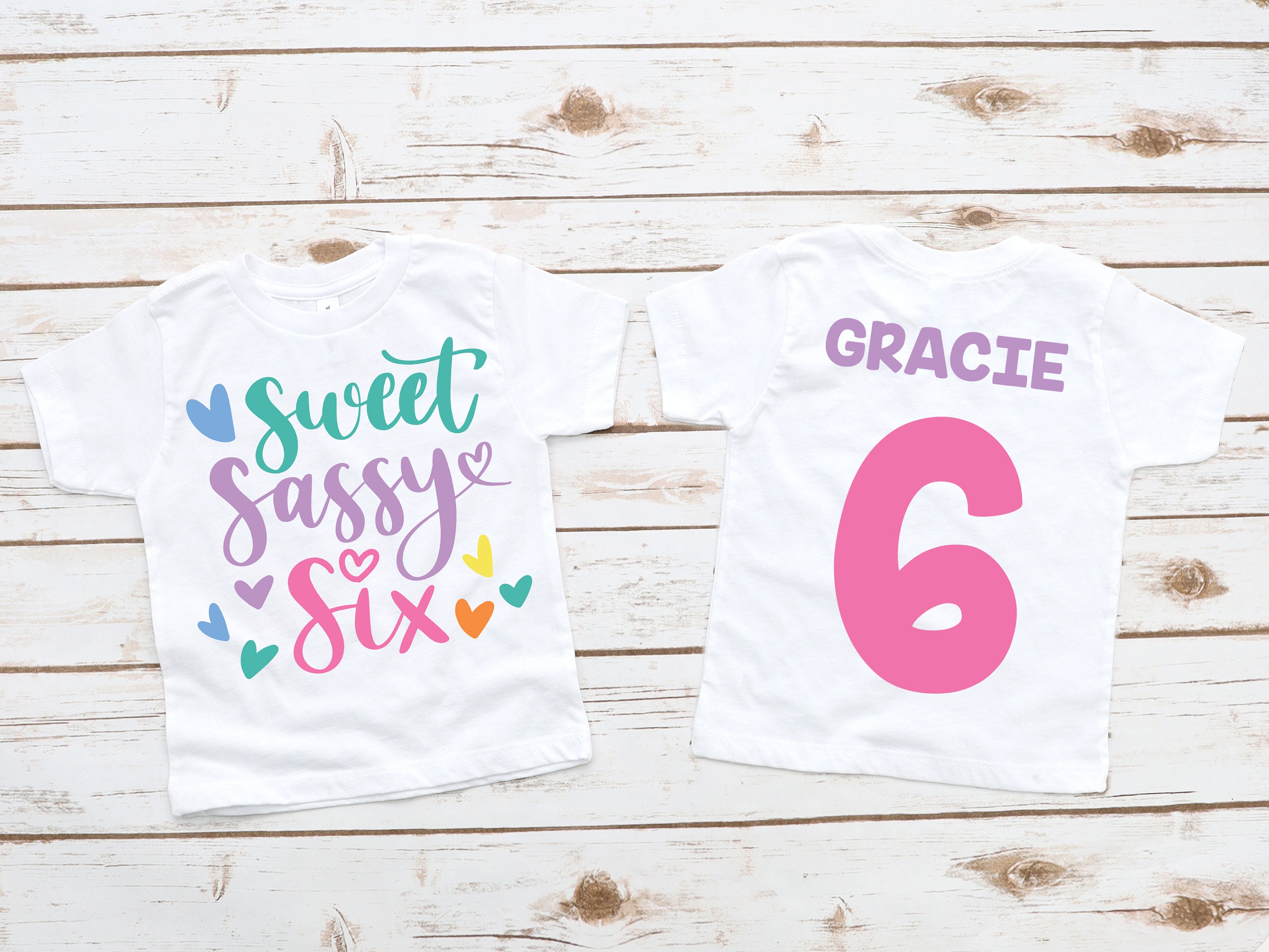 6th Birthday Shirt For Girls 6th Birthday Shirt For Girls