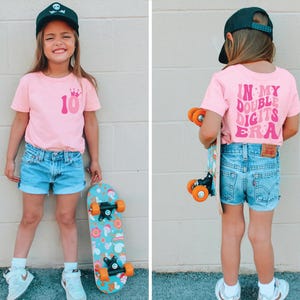 In my double digits era, double digit shirt, era birthday shirt, 10th birthday , custom 10th birthday, custom double digits shirt, kid shirt