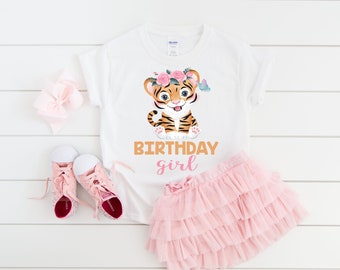 Tiger birthday shirt, girl birthday shirt, girl birthday party, tiger party, tiger birthday, tiger theme, girl birthday, custom tiger shirt