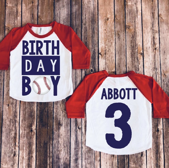 birthday baseball jersey