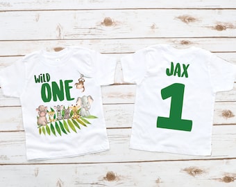Wild one animals zoo birthday boy shirt, wild one, wild one shirt, wild one birthday , 1st birthday shirt, boy first birthday, 1st birthday