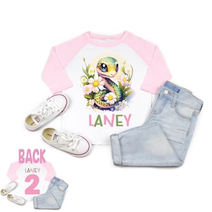 Snake birthday shirt, reptile birthday , snake shirt, girl snake, girl reptile, birthday girl shirt, 2nd birthday theme