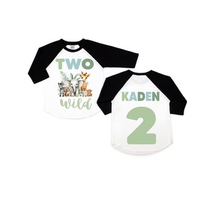 Two wild shirt ,2nd birthday shirt , two wild shirt, two wild birthday boy, wild birthday shirt, boys wild shirt, safari animals jungle zoo