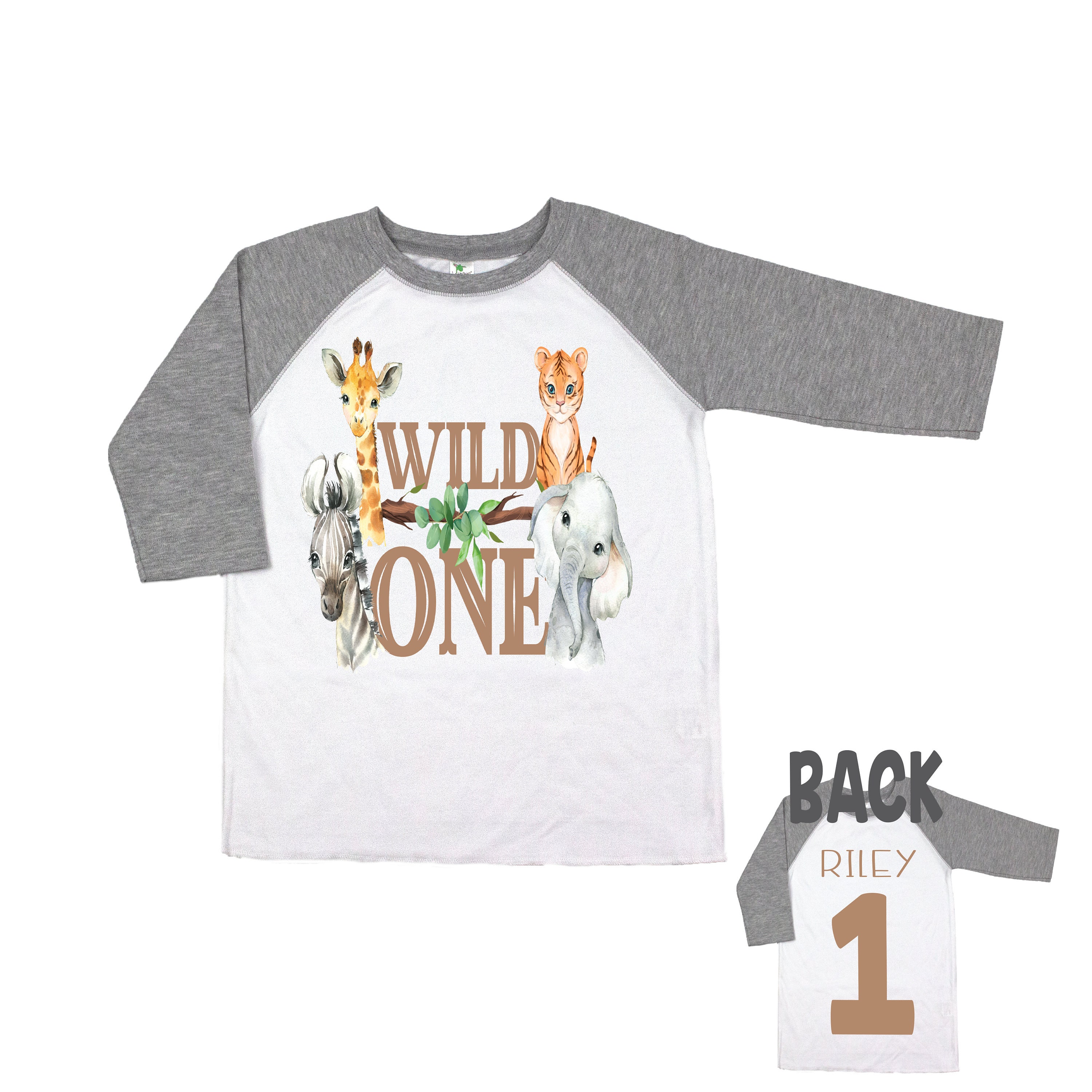Wild One Safari Animals Zoo 1st First Birthday Shirt, Wild One Shirt ...