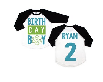 Science birthday shirt, science birthday party, science theme, boy birthday, science party, boys birthday shirt, custom personalized boy