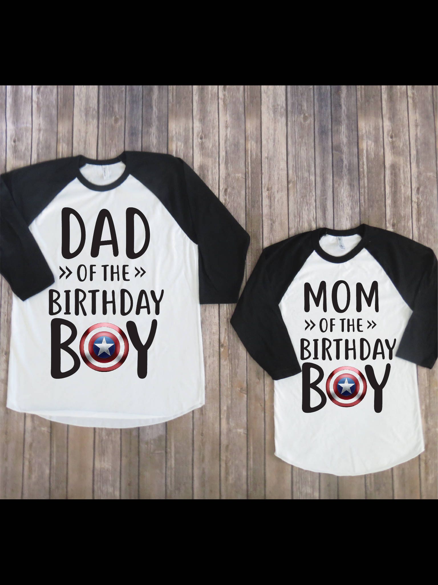 captain america birthday shirt