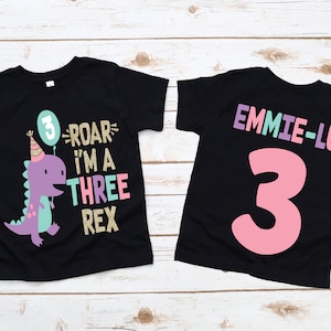 Three rex 3 rex girl dinosaur birthday shirt , 3 rex birthday shirt, girl dinosaur birthday shirt, 3rd birthday shirt, dinosaur birthday