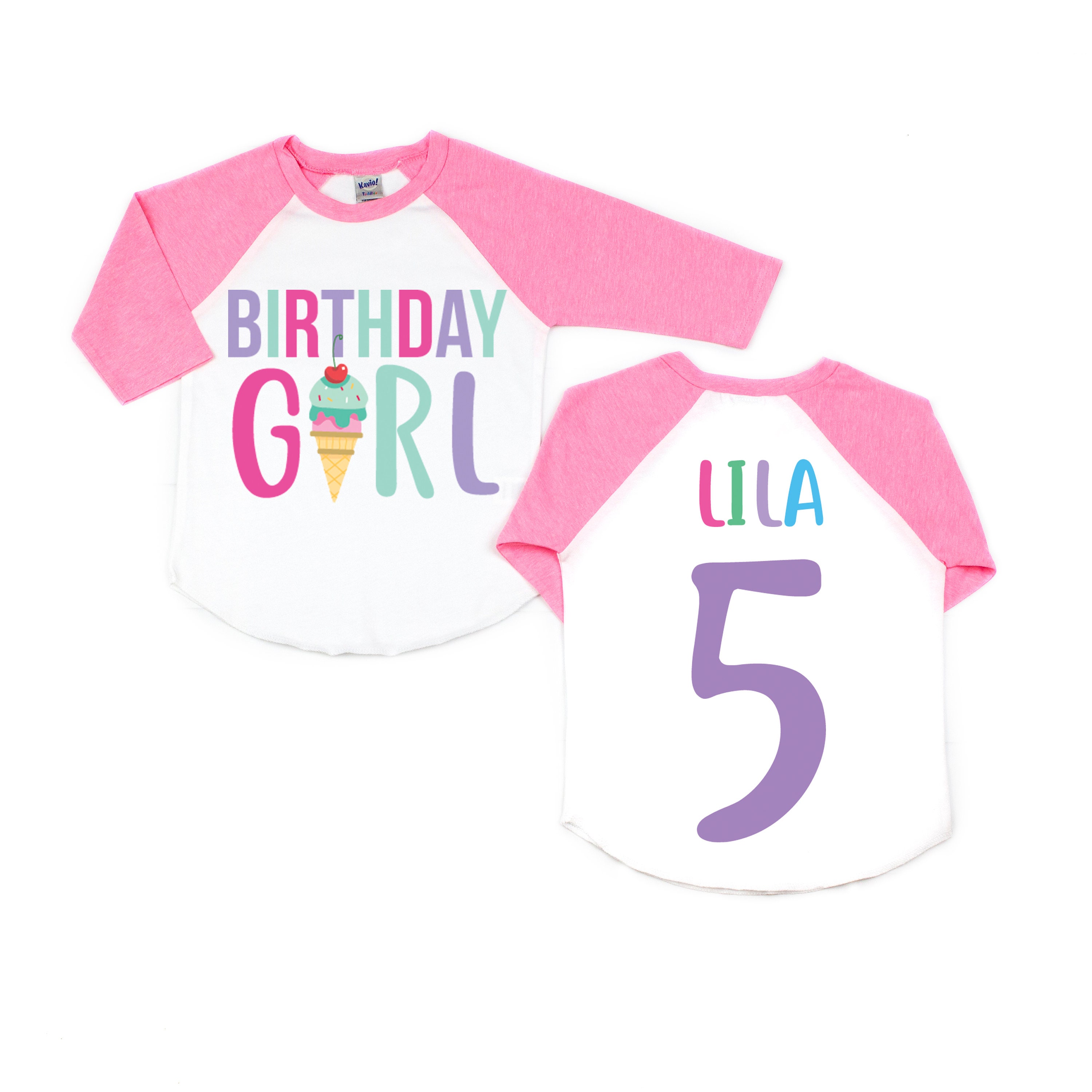 Birthday Girl Shirt Ice Cream Birthday 