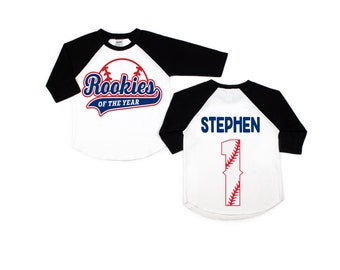 Rookies of the year, boys baseball birthday shirt,  twin baseball birthday , baseball theme, baseball shirt, baseball party, sports birthday