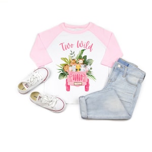 Two wild girls safari floral zoo animal 2nd birthday shirt, second birthday shirt, two wild party, two wild shirt, second birthday gift